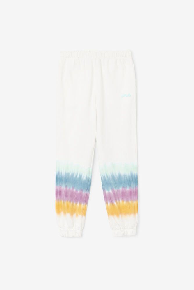 Fila Pants Womens White Raleigh Tie Dye Jogger - Ireland 53987-TZQD